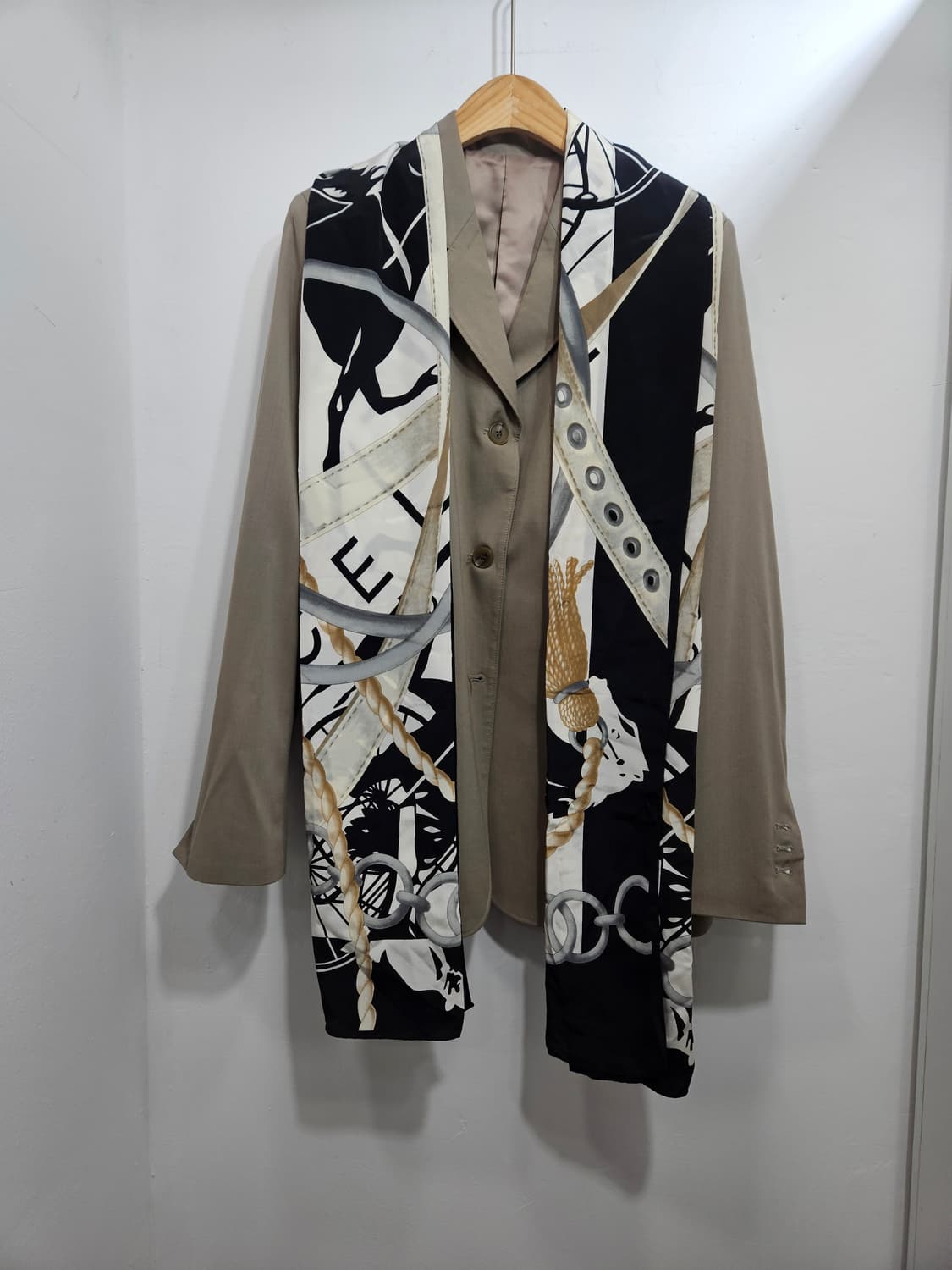 패턴 실크 스카프 상품이미지6