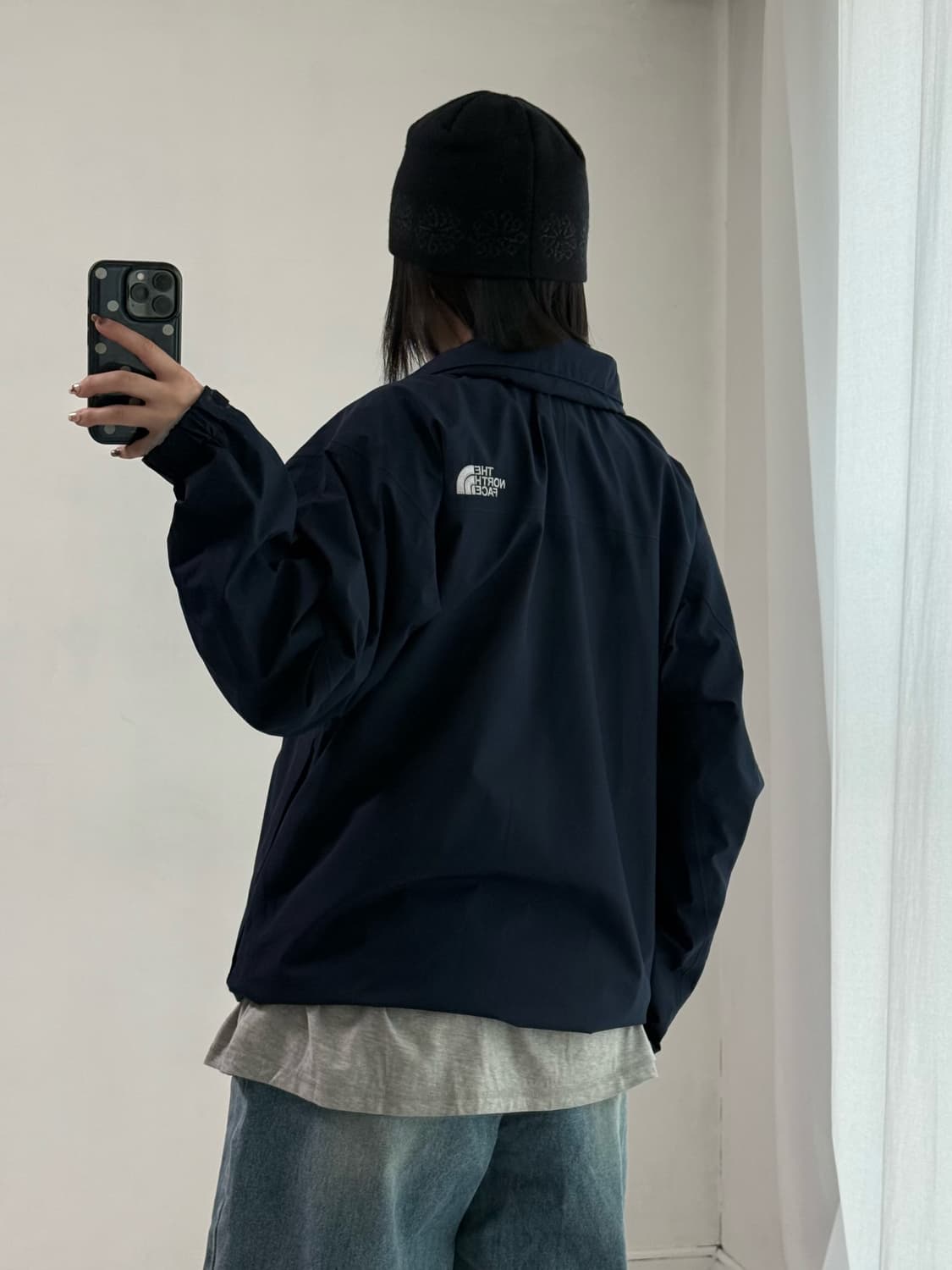 노스페이스 네이비 바람막이 상품이미지4