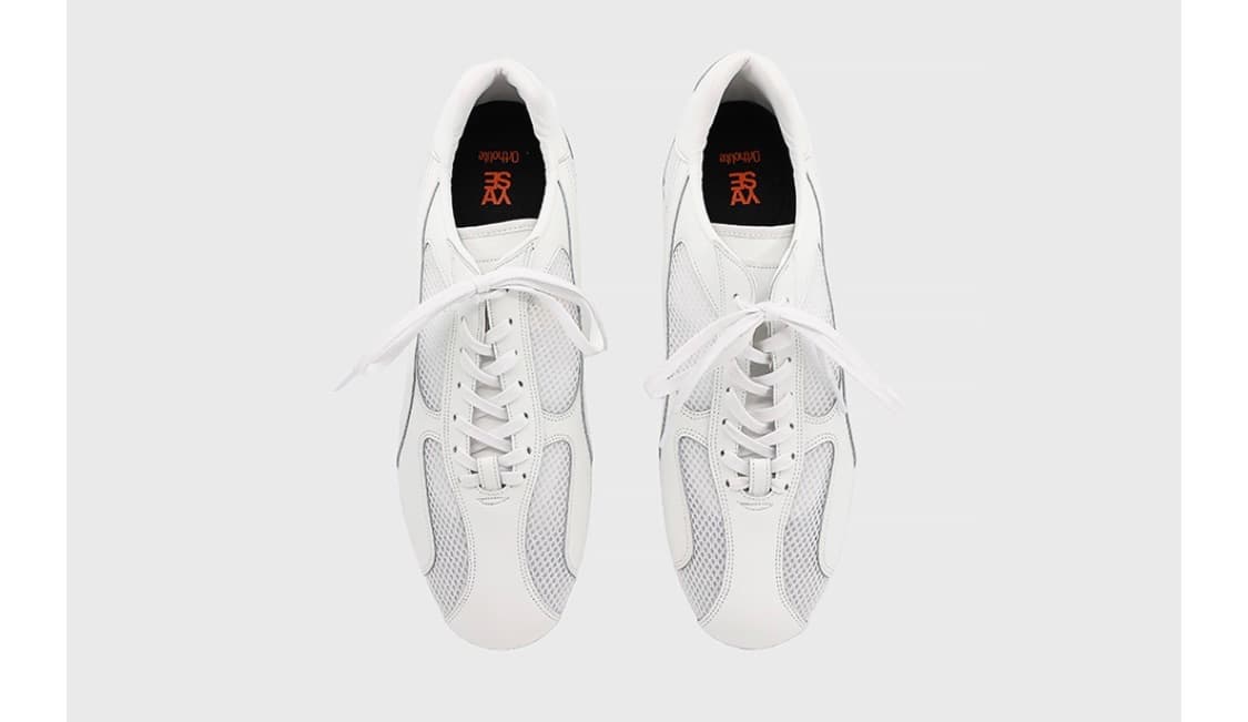 야세 [Lab Series] 스파이더 레더 스니커즈 화이트 상품이미지3