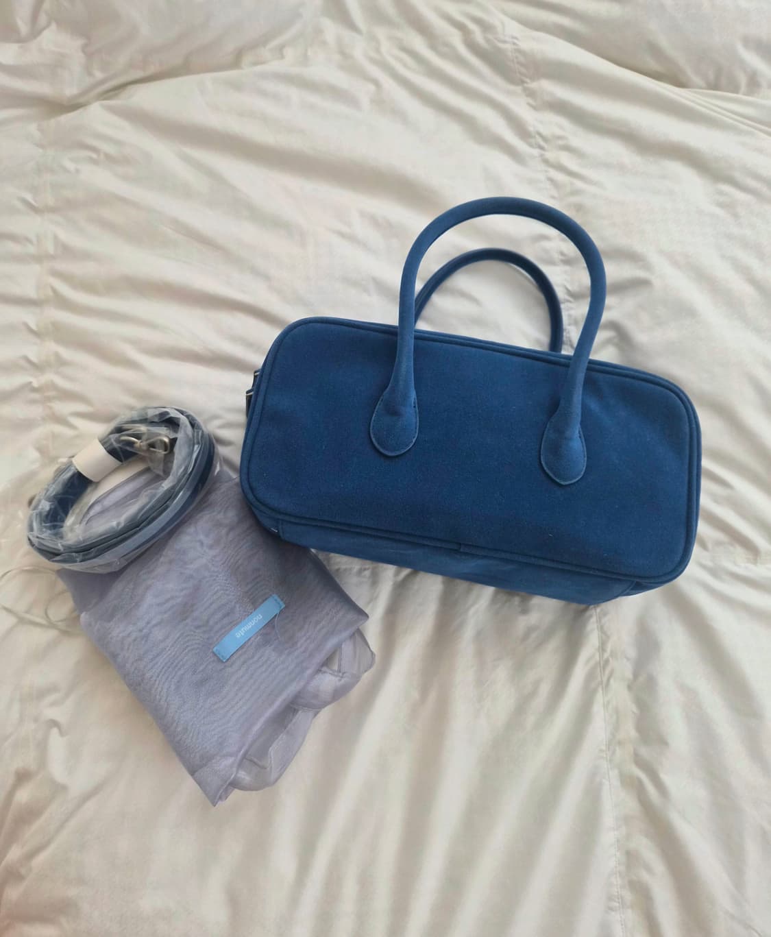 (품절대란)노앤뮤트 스웨이드 바게트백 상태좋음 무배O 상품이미지2