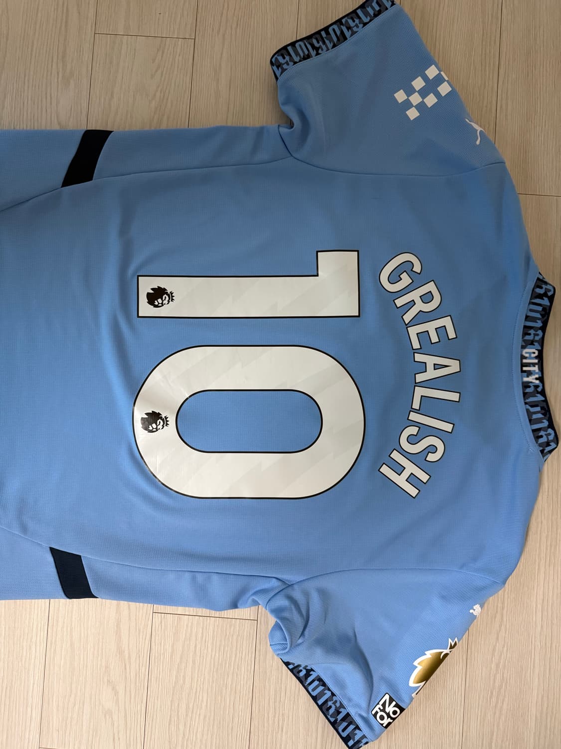 24-25 맨시티 프리미어리그 풀마킹 그릴리쉬 유니폼 L 상품이미지2