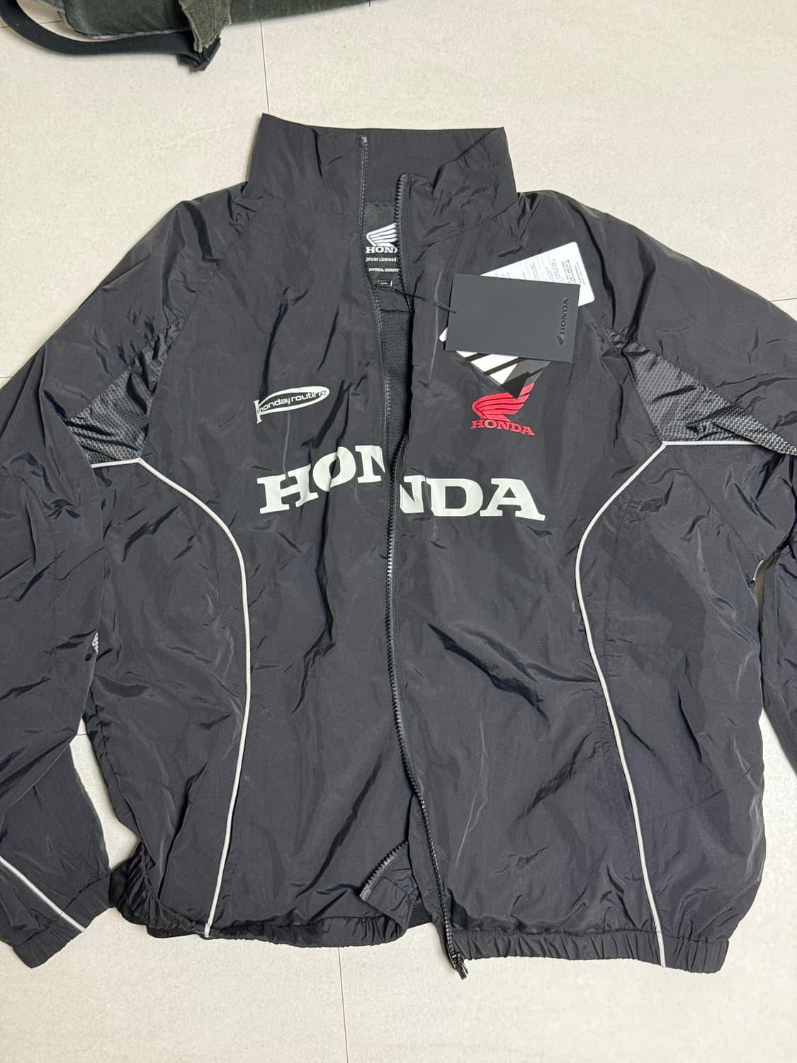 혼다 트랙 집업 자켓 블랙 상품이미지1