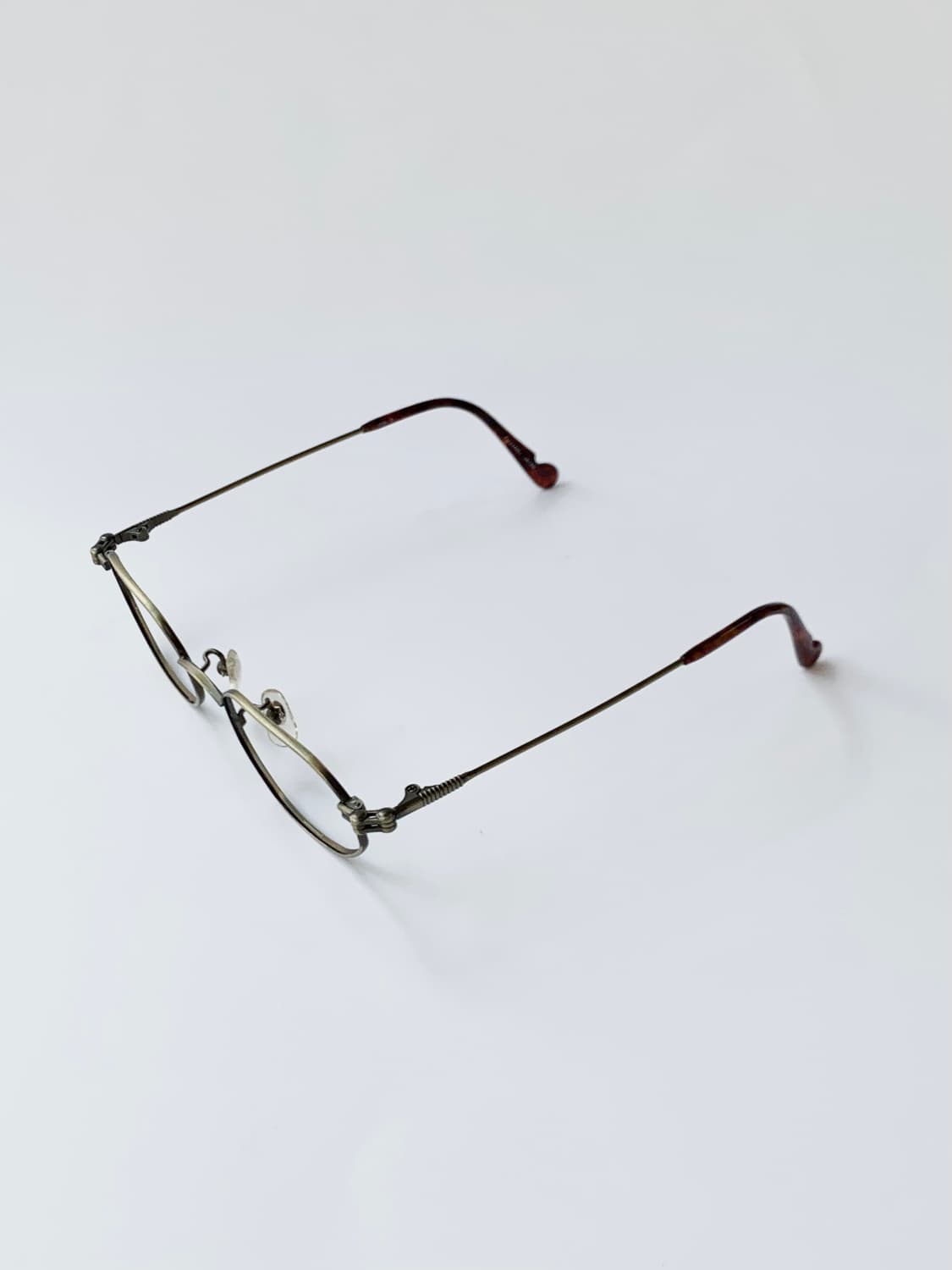 [픽키-610] 앤틱 브론즈 메탈 안경 데드스탁 빈티지 클래식  상품이미지3