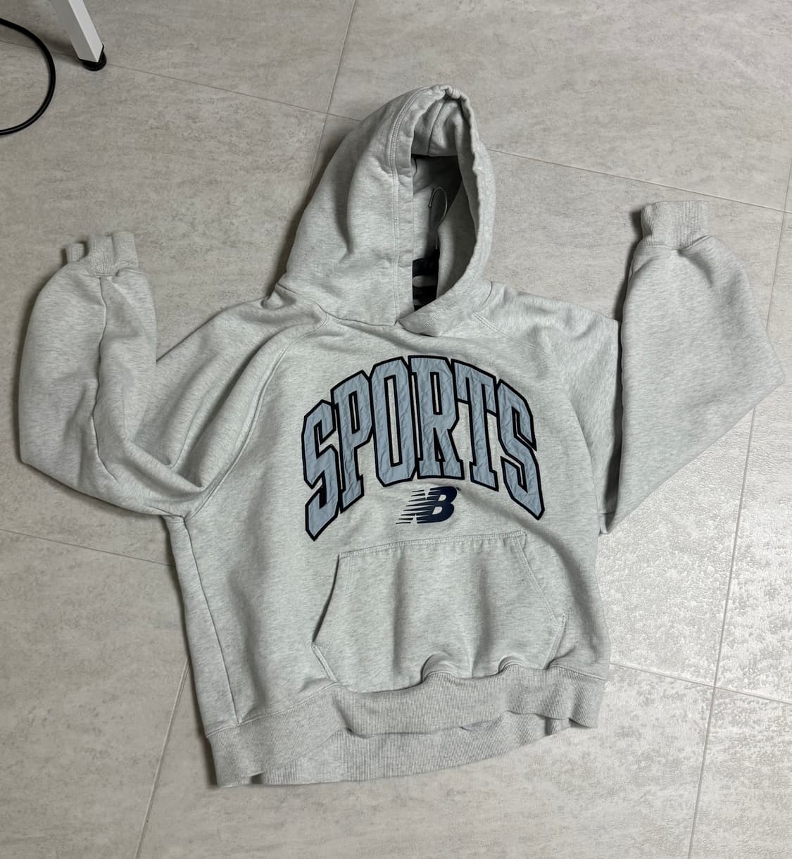 뉴발란스 백멜란지 후드티 상품이미지1