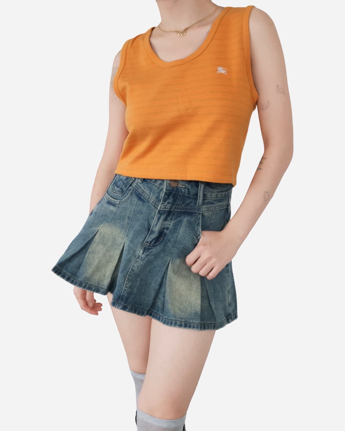 Burberry Orange Crop Sleeveless 상품이미지1