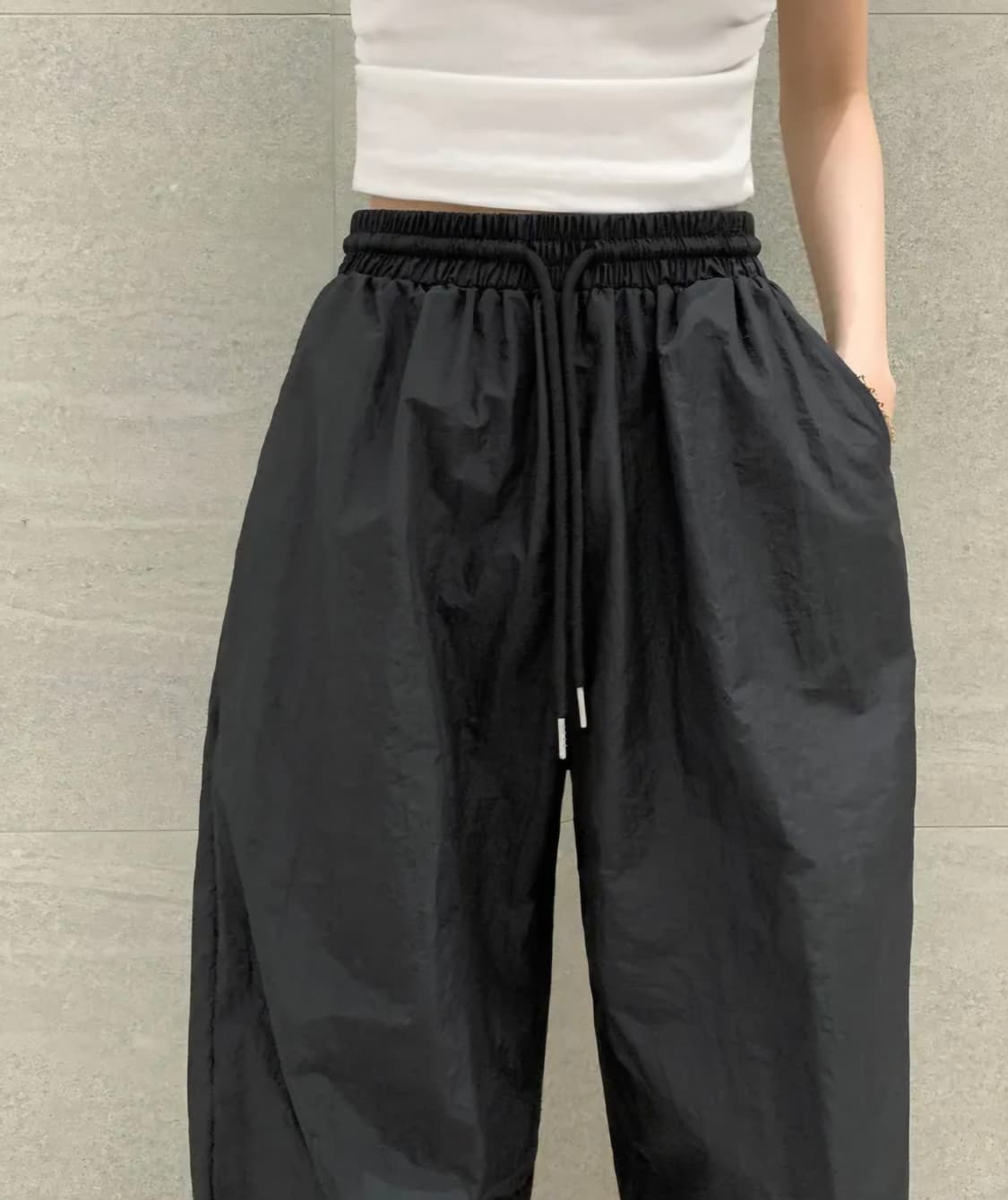 화이트 밴딩조거팬츠 상품이미지4