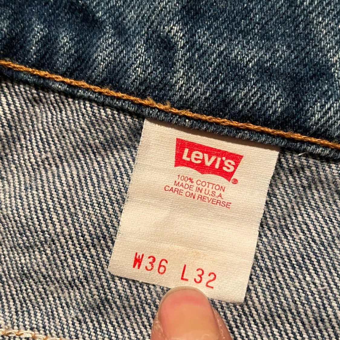 90s 리바이스517 데님팬츠 (36”) 상품이미지7