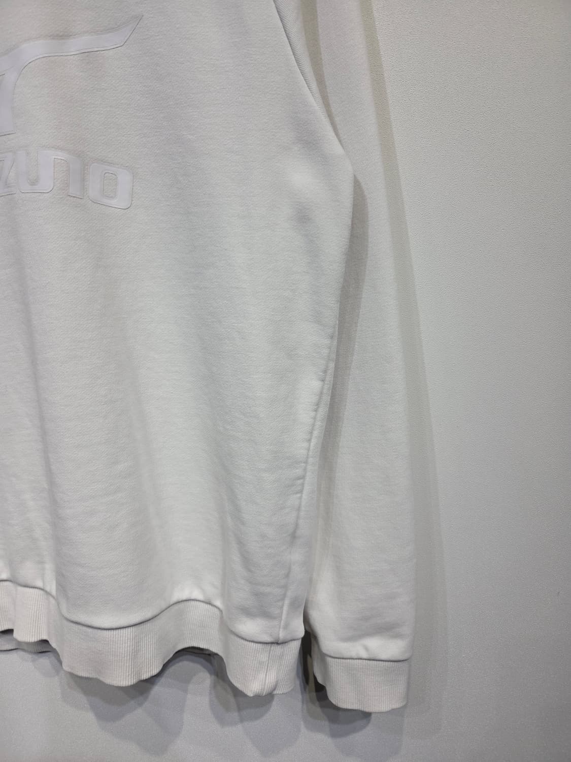 Mizuno 미즈노 화이트 빅로고 라글란 맨투맨 상품이미지5