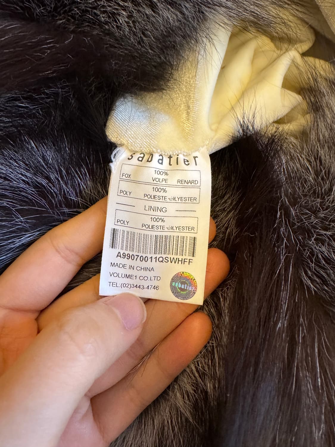 사바티에 sabatier 라쿤 털 방한모자 버킷햇 상품이미지5