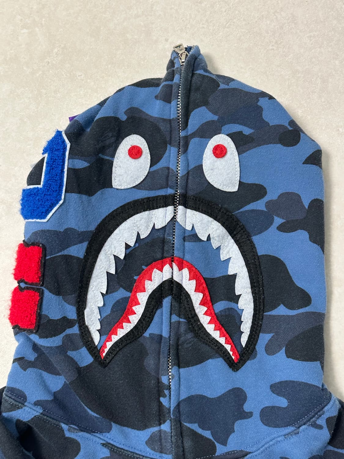 베이프 카모 샤크 풀 후드집업 상품이미지3
