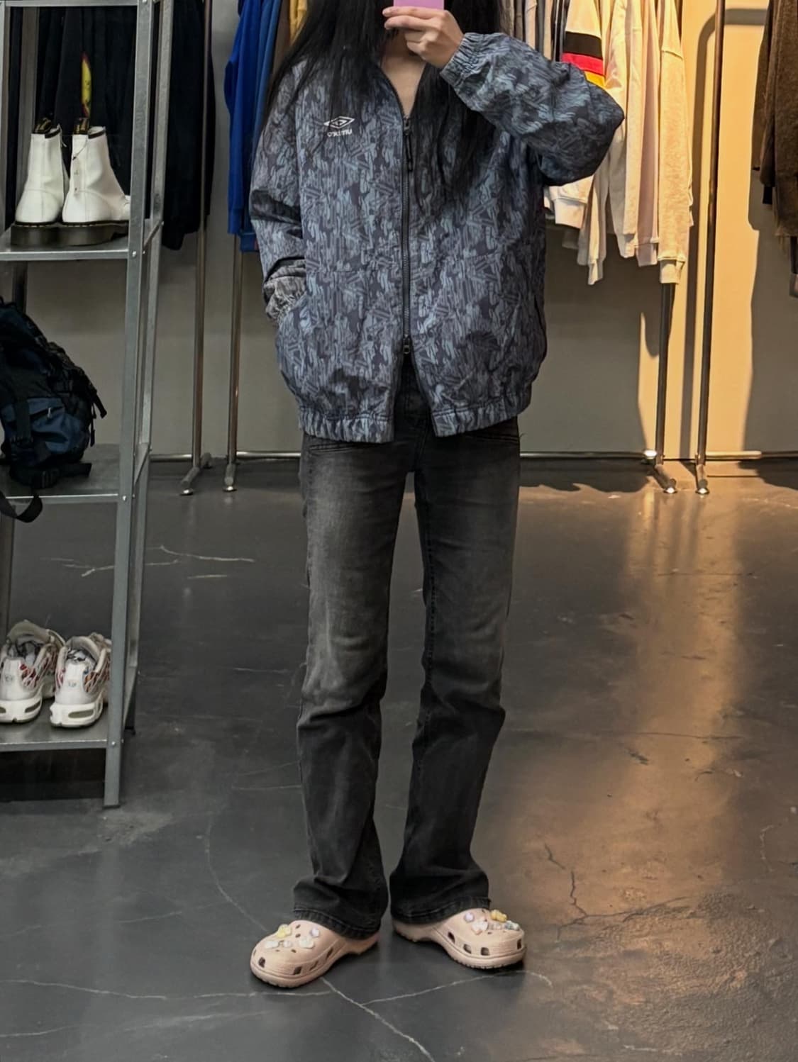 엄브로 스티릿 패턴 투웨이 올드스쿨 바람막이 자켓 A2795 상품이미지1