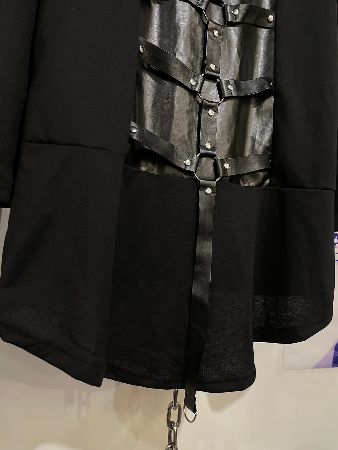 acdc rag 링 스터드 가죽 스트랩 후드집업 펑크 상품이미지7