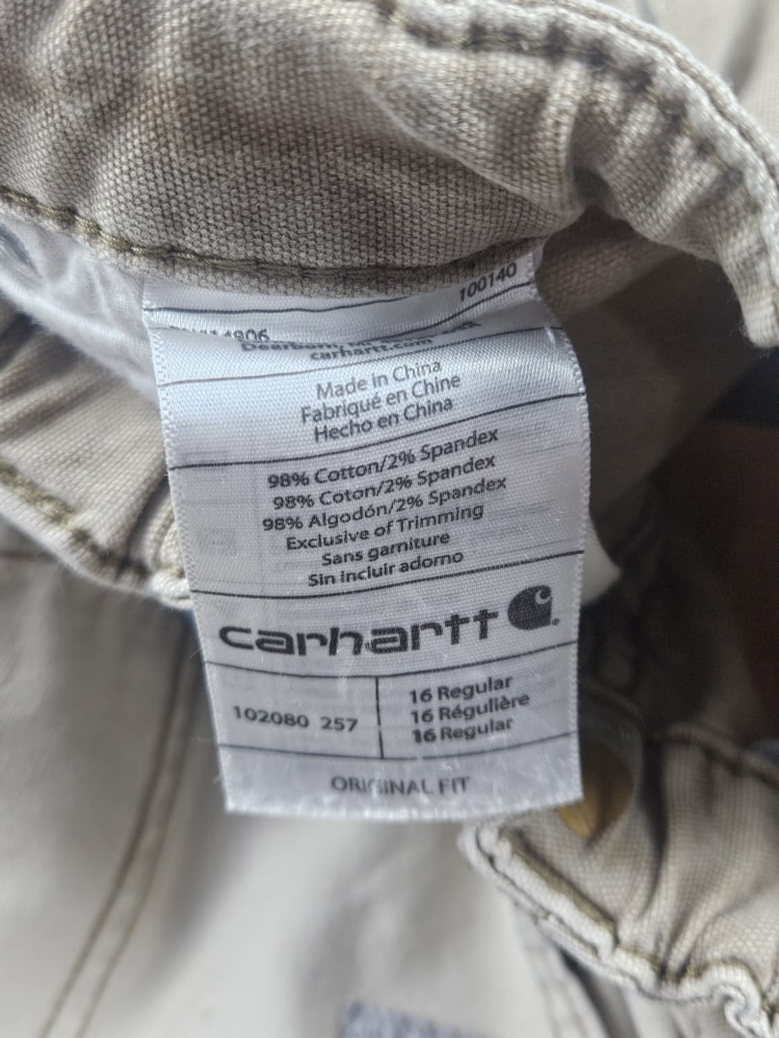칼하트 밴딩 커스텀 카펜터 워크 팬츠 ( 36X28 추정 )/ 10643 상품이미지7