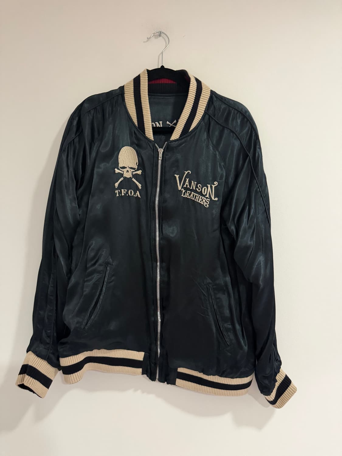VANSON × T.F.O.A 리버시블 스카잔 상품이미지3