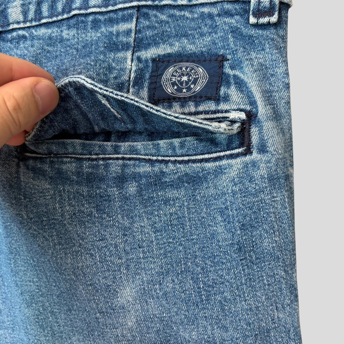 (34)80-90s JCPenney 투턱 와이드 데님팬츠 상품이미지8