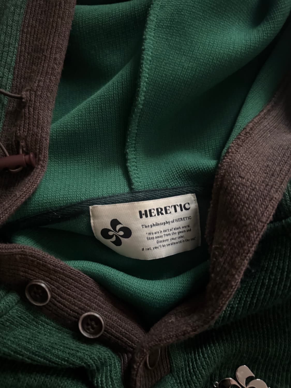 헤레틱 니트 후드집업 상품이미지2