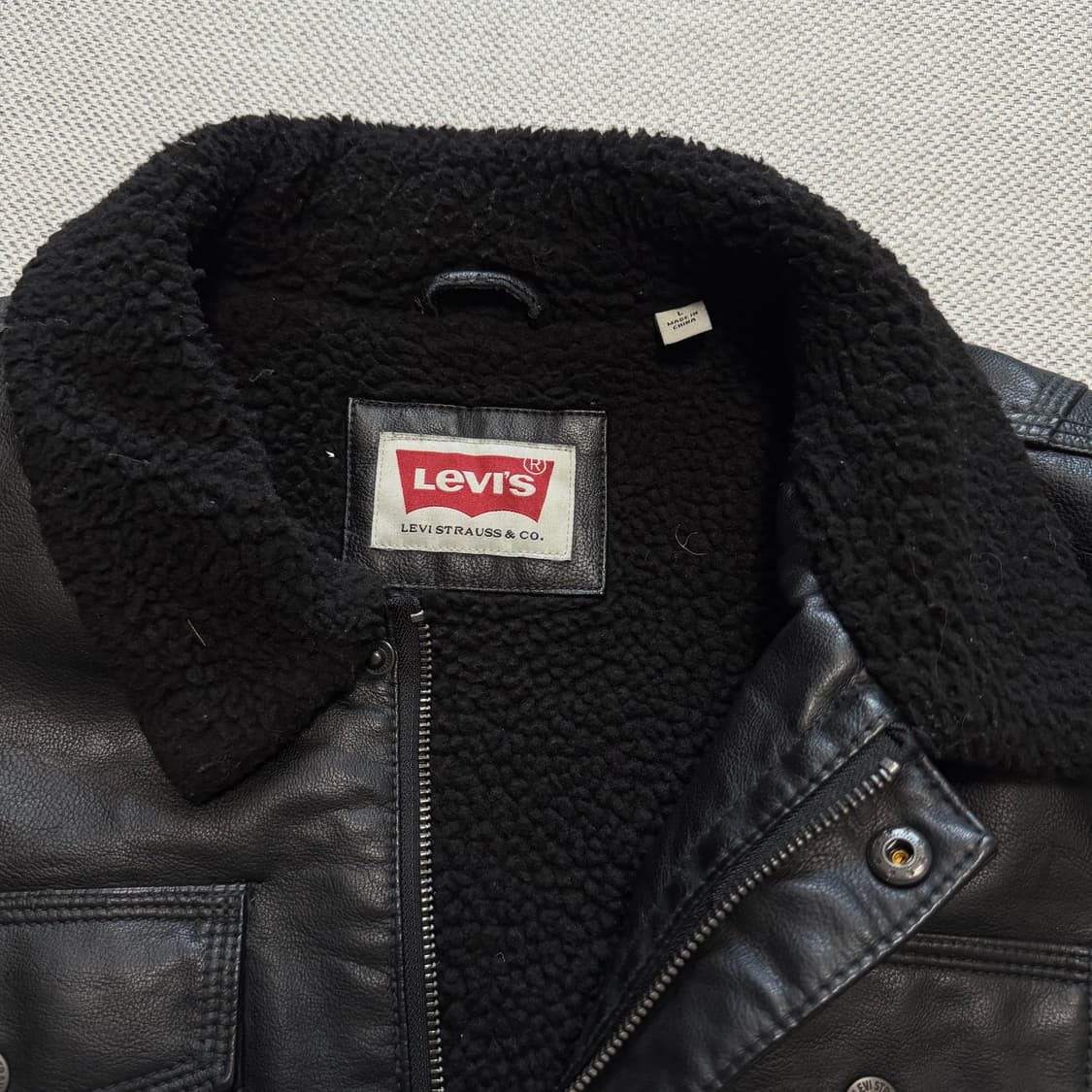 리바이스 레더 쉐르파 자켓 상품이미지2
