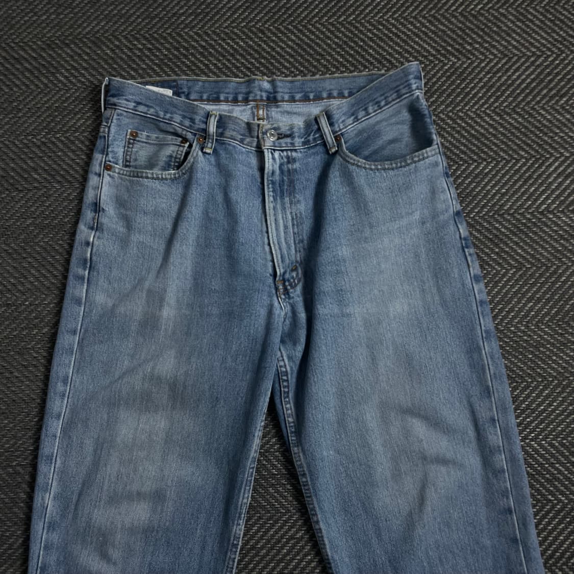 90s USA 리바이스 550 릴렉스 핏 연청 데님 팬츠y 4380 상품이미지4