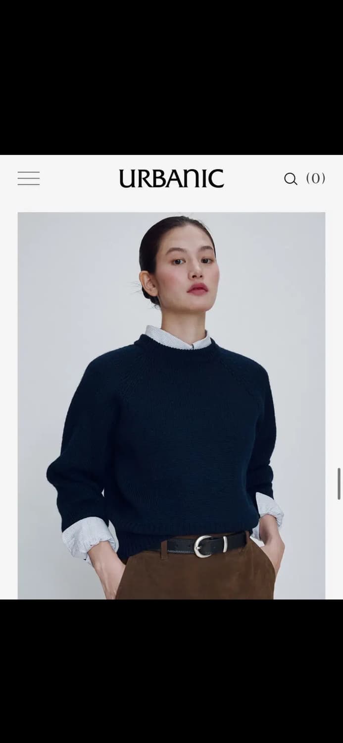 얼바닉30 크리머 니트 네이비 상품이미지2