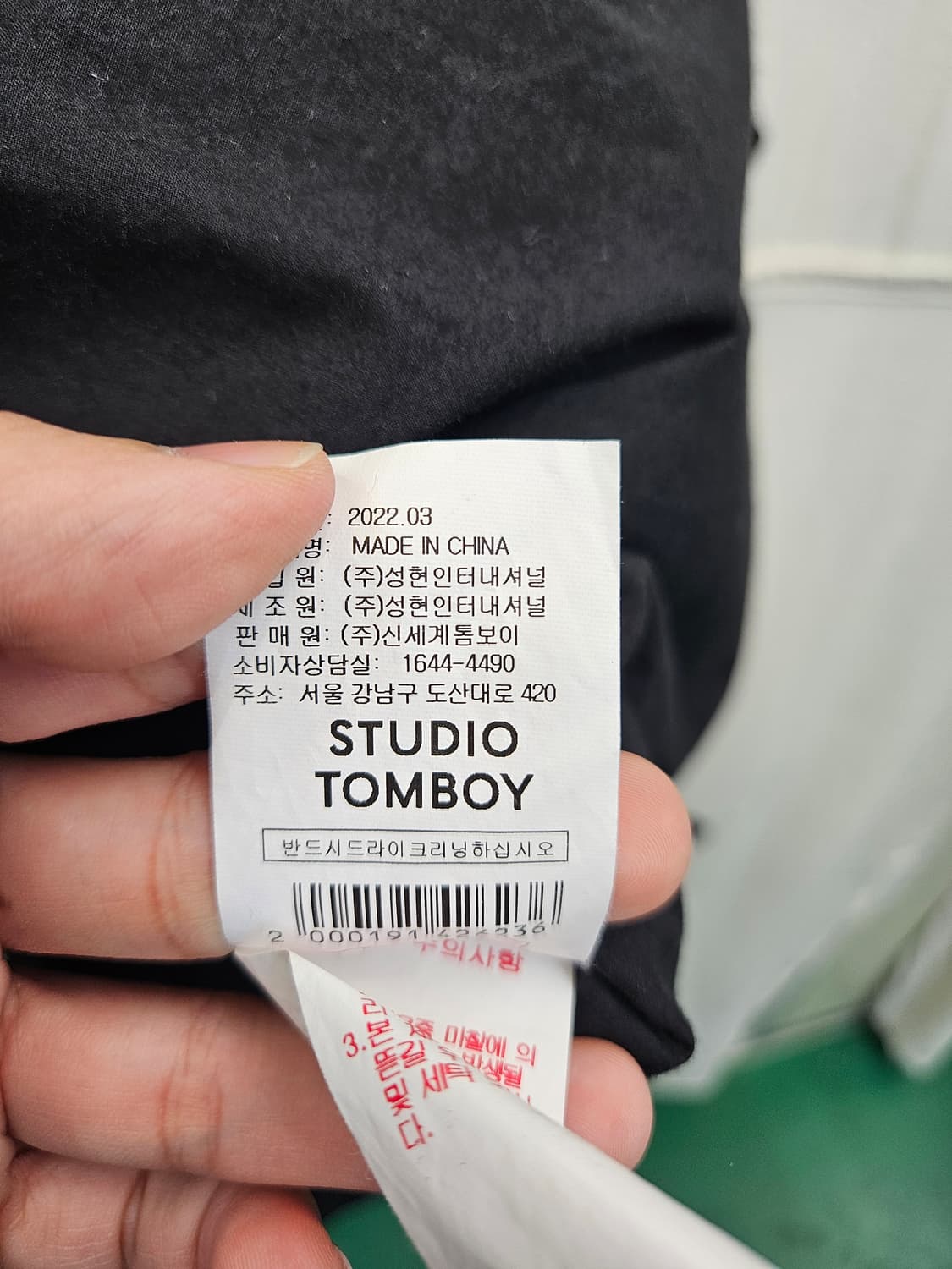 스튜디오 톰보이 블랙 후드 원피스 상품이미지4