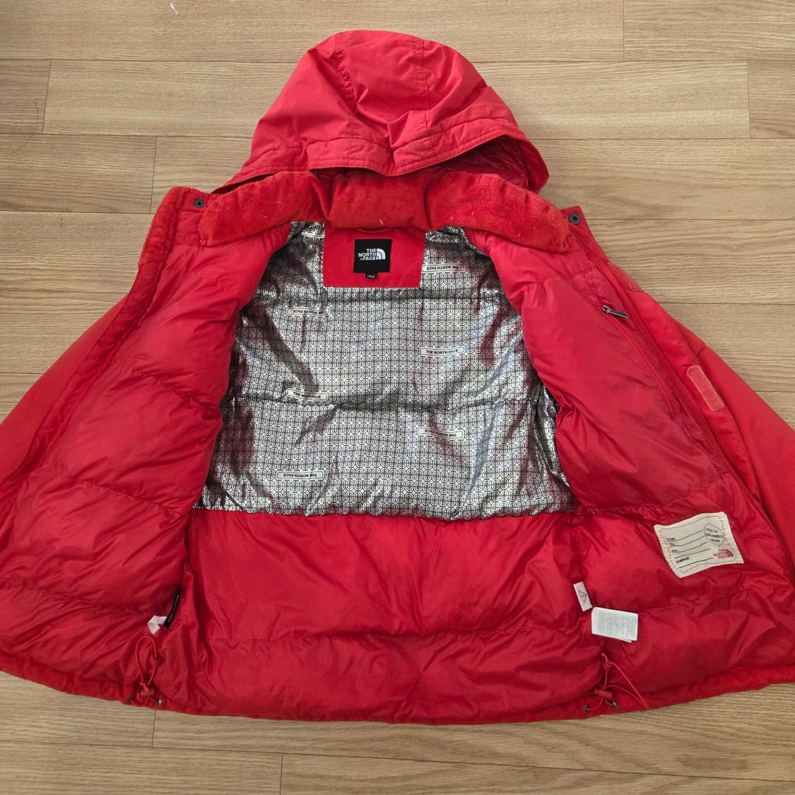 노스페이스 아동 패딩 130 레드 상품이미지5