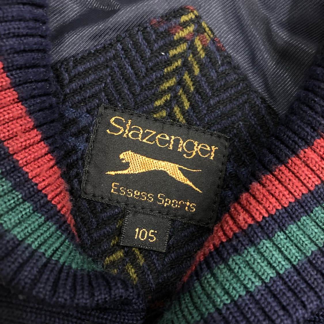 슬래진저 90s 울 체크 블루종 자켓 상품이미지4