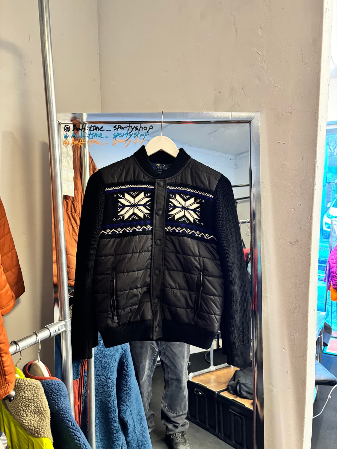 폴로 니트패딩 상품이미지1