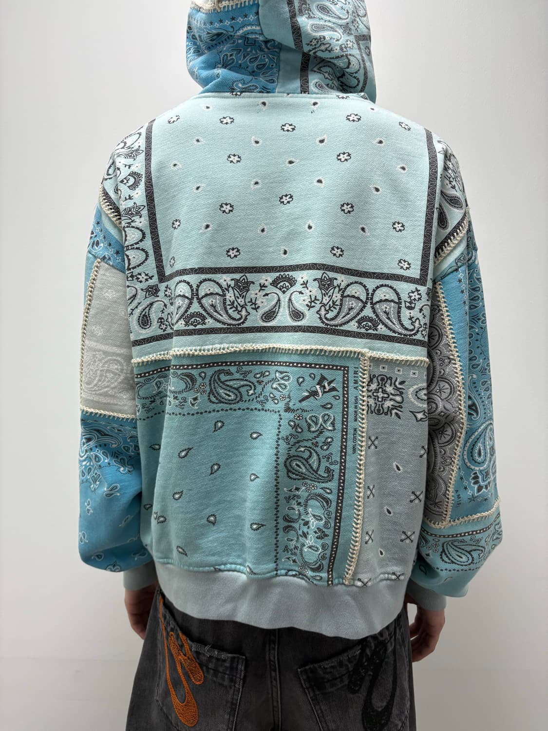 VTG PAISLEY BANDANA PATCHWORK HOODIE 상품이미지3