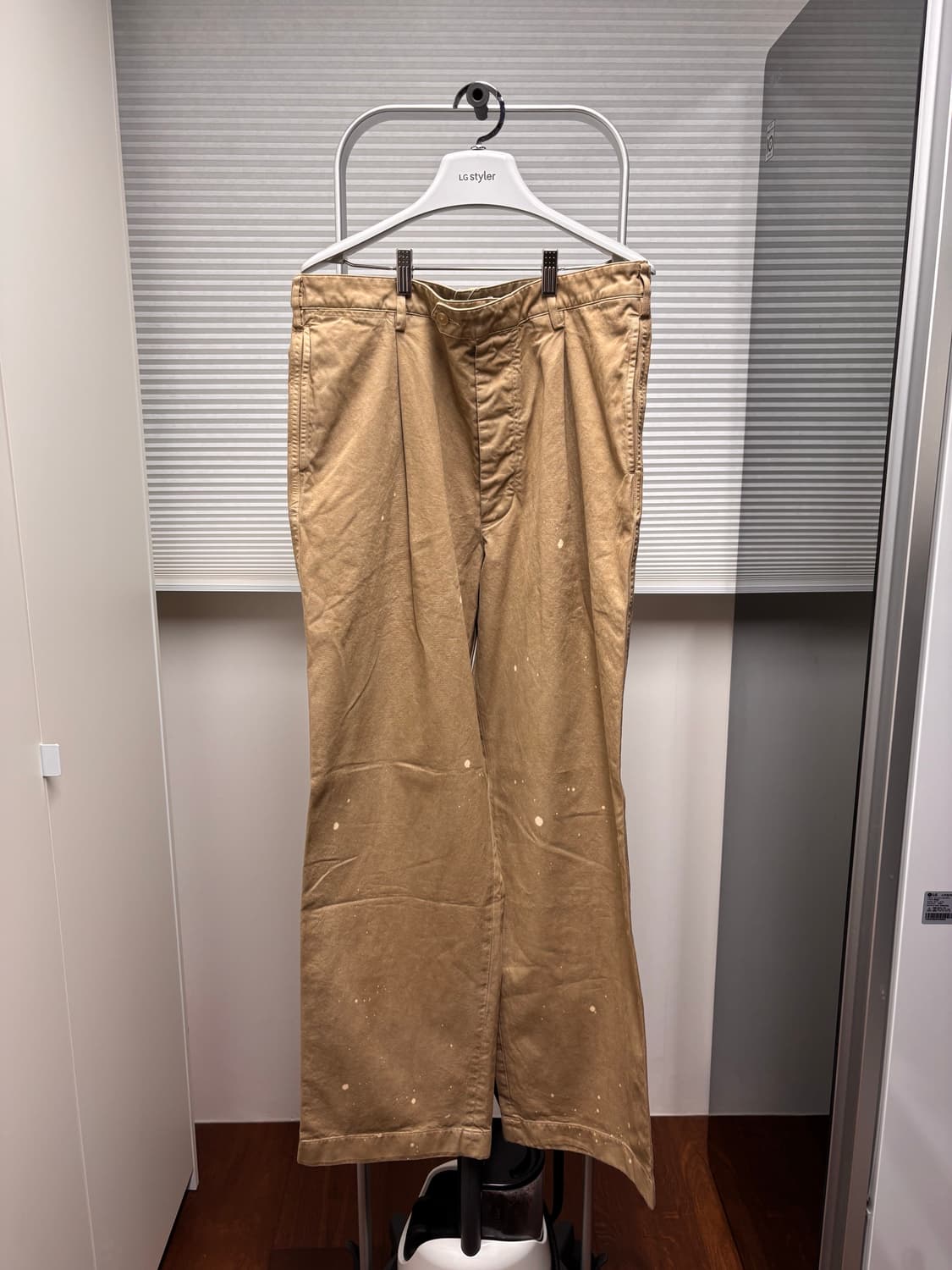 새제품) AURALEE 오라리 가먼츠 와이드 원턱 치노 26SS 상품이미지1