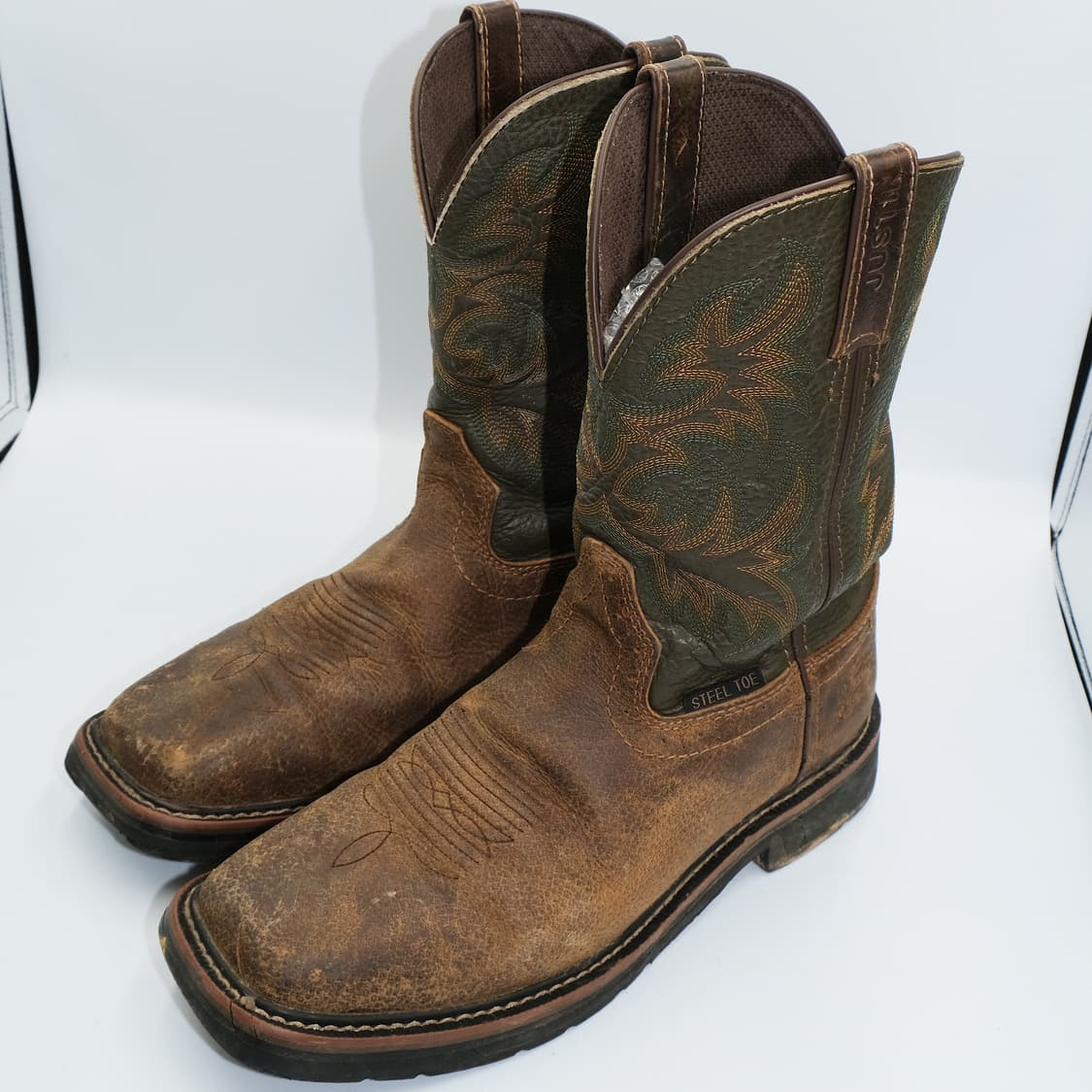 저스틴 스퀘어토 웨스턴 레더 부츠 9.5(275)사이즈 BT27508 상품이미지4