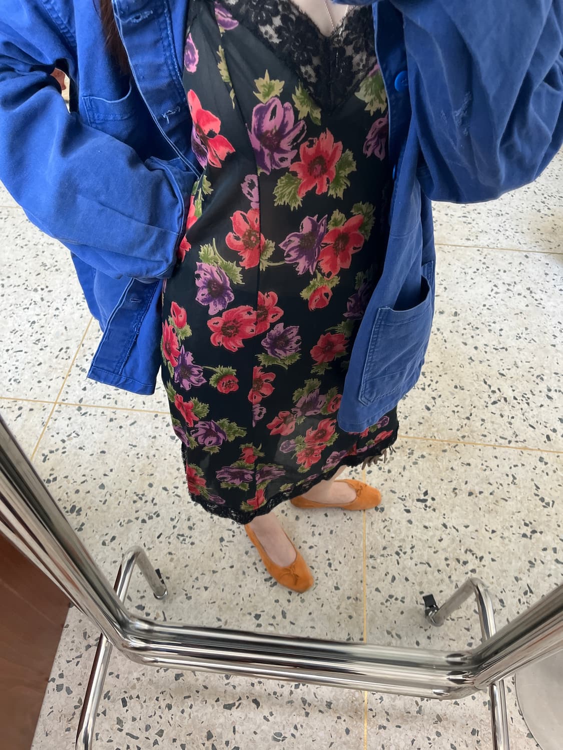 Floral Lace Slip Dress (Europe) 상품이미지2