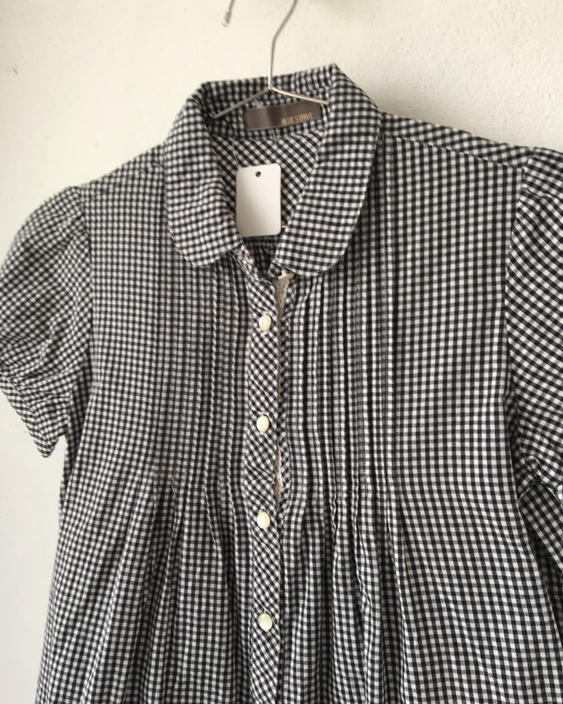 check pattern blouse 상품이미지5