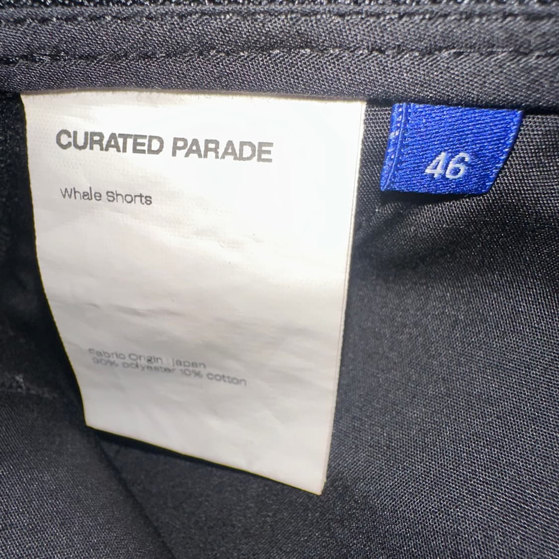 CURATED PARADE Whale Shorts (Black, 46) 상품이미지4