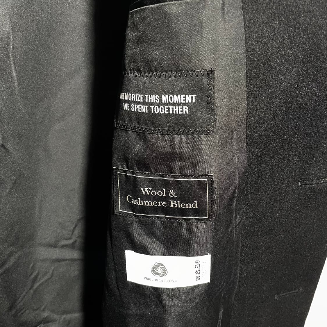 새상품 인사일런스 블랙 싱글 롱코트 상품이미지4