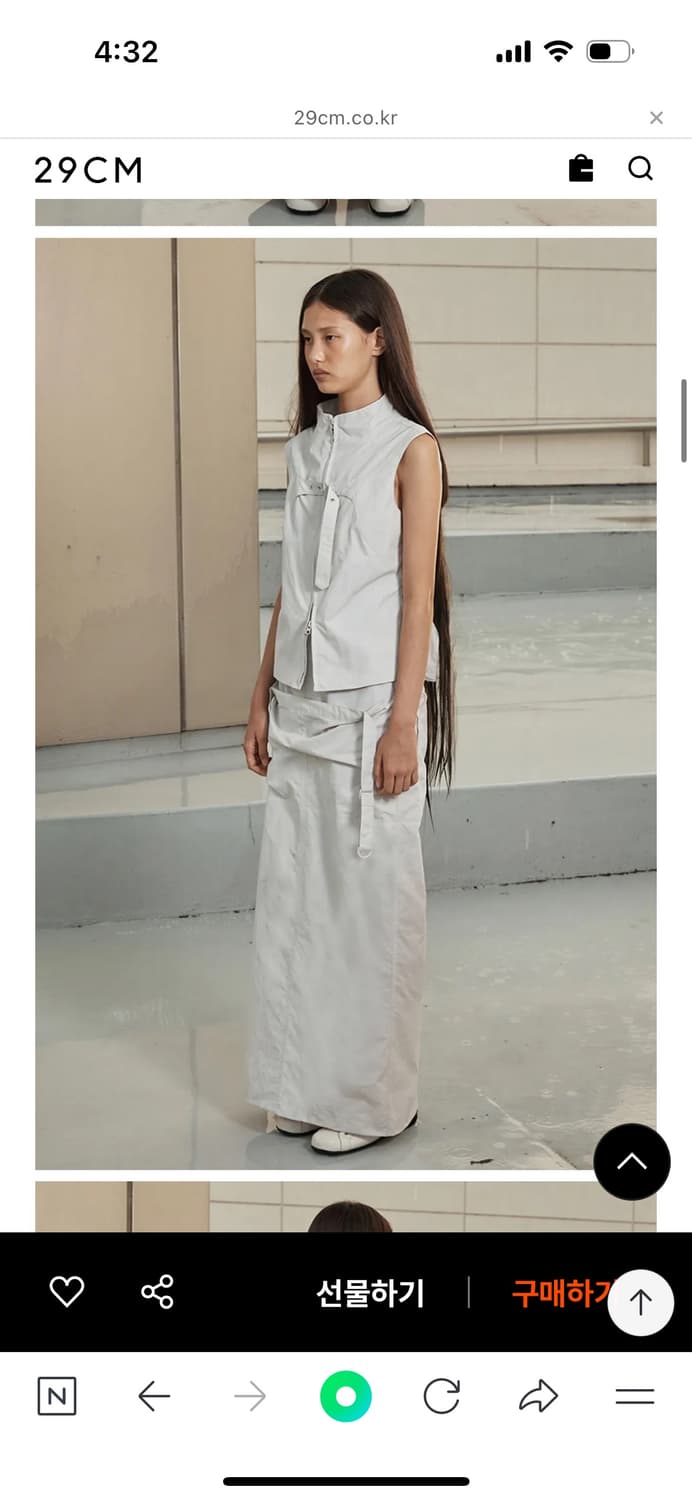 Strap layered maxi skirt 상품이미지2