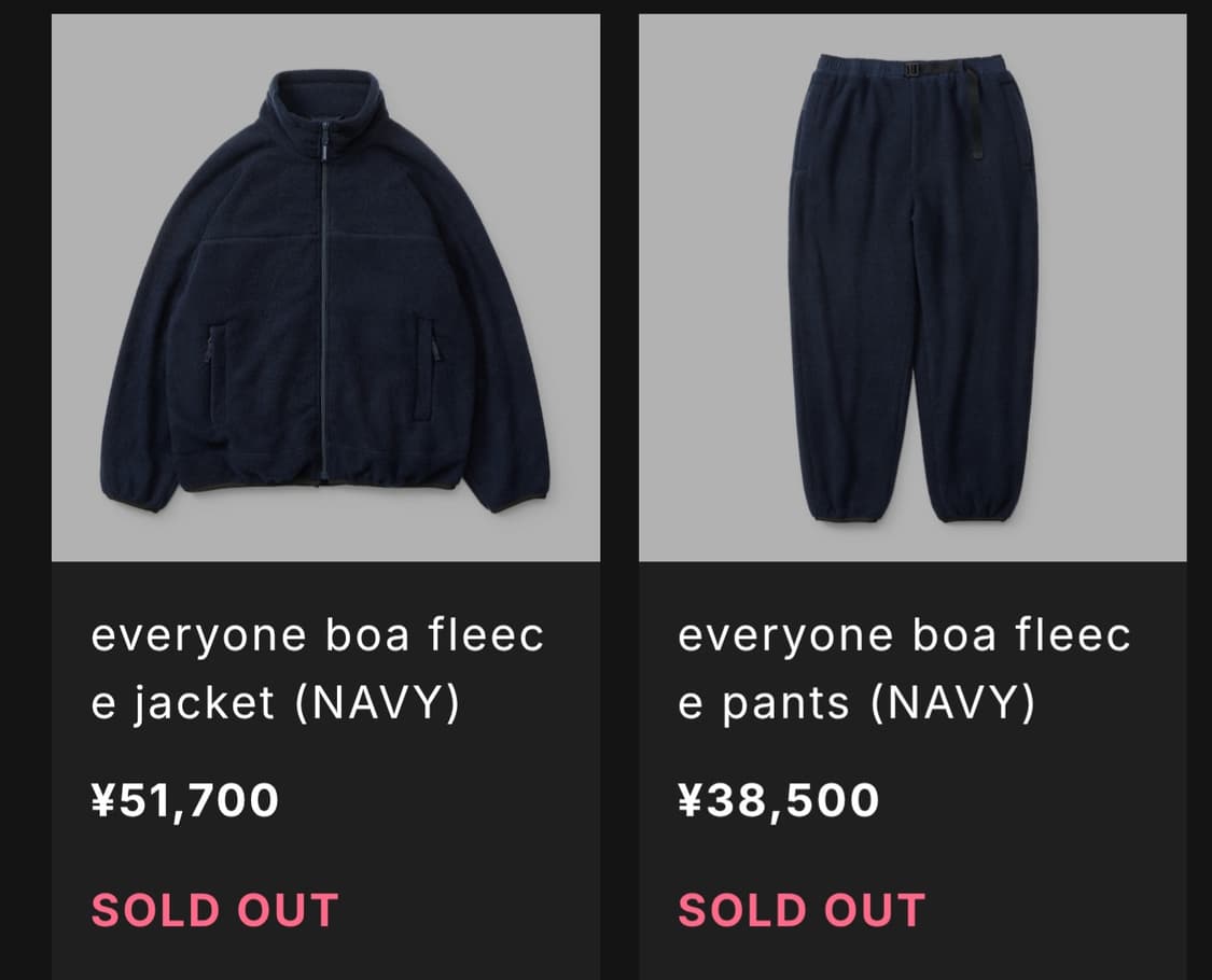 everyone boa fleece jacket/pants (L) 상품이미지7