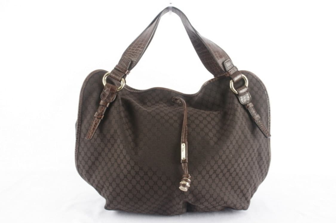 CELINE 다크브라운 패브릭 숄더백 상품이미지2