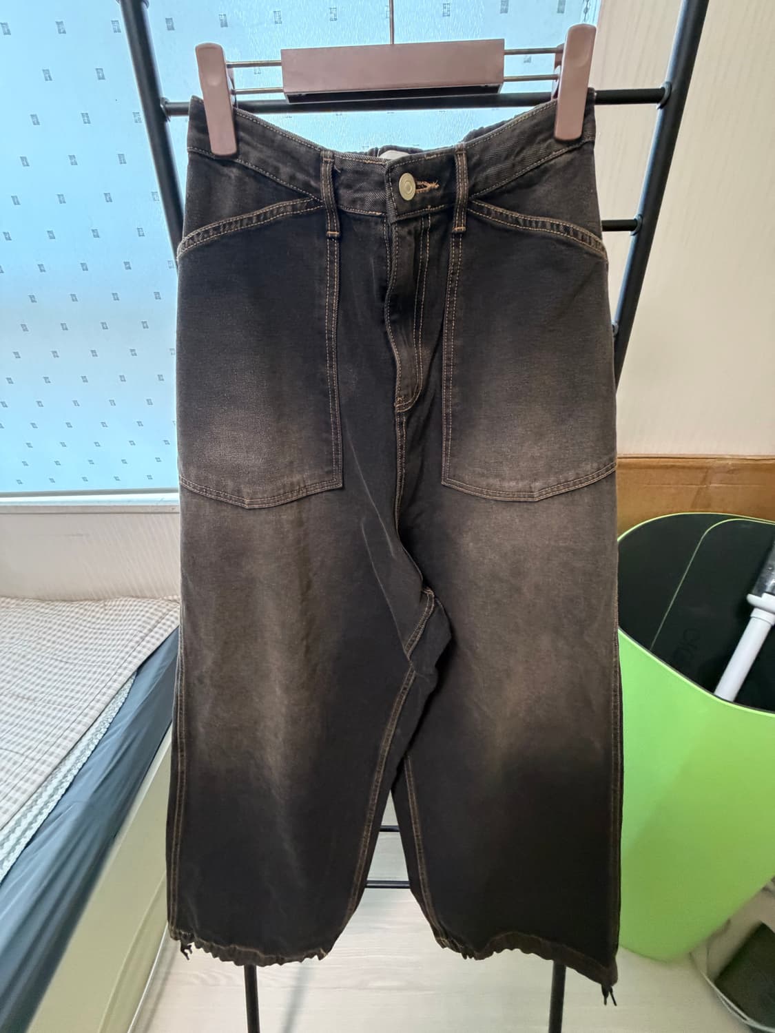 피그먼트 워싱데님 팬츠(브라운색상) 상품이미지1