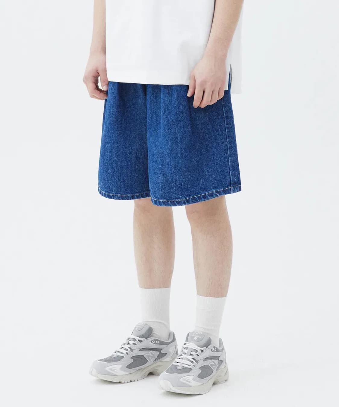 트릴리온 투턱 버뮤다 데님 쇼츠 상품이미지2