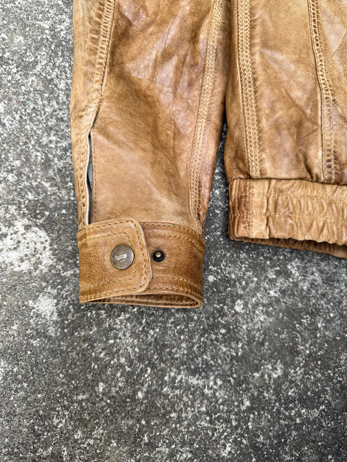 Vintage GAS Goatskin Leather Jacket 상품이미지7