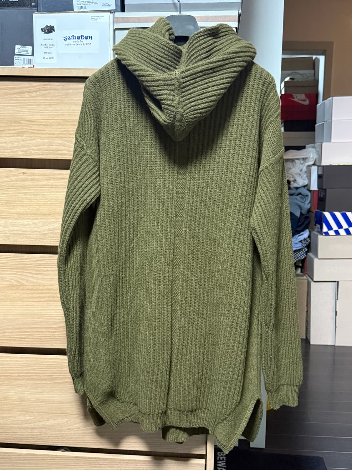 릭오웬스 롱 후드 니트 상품이미지2