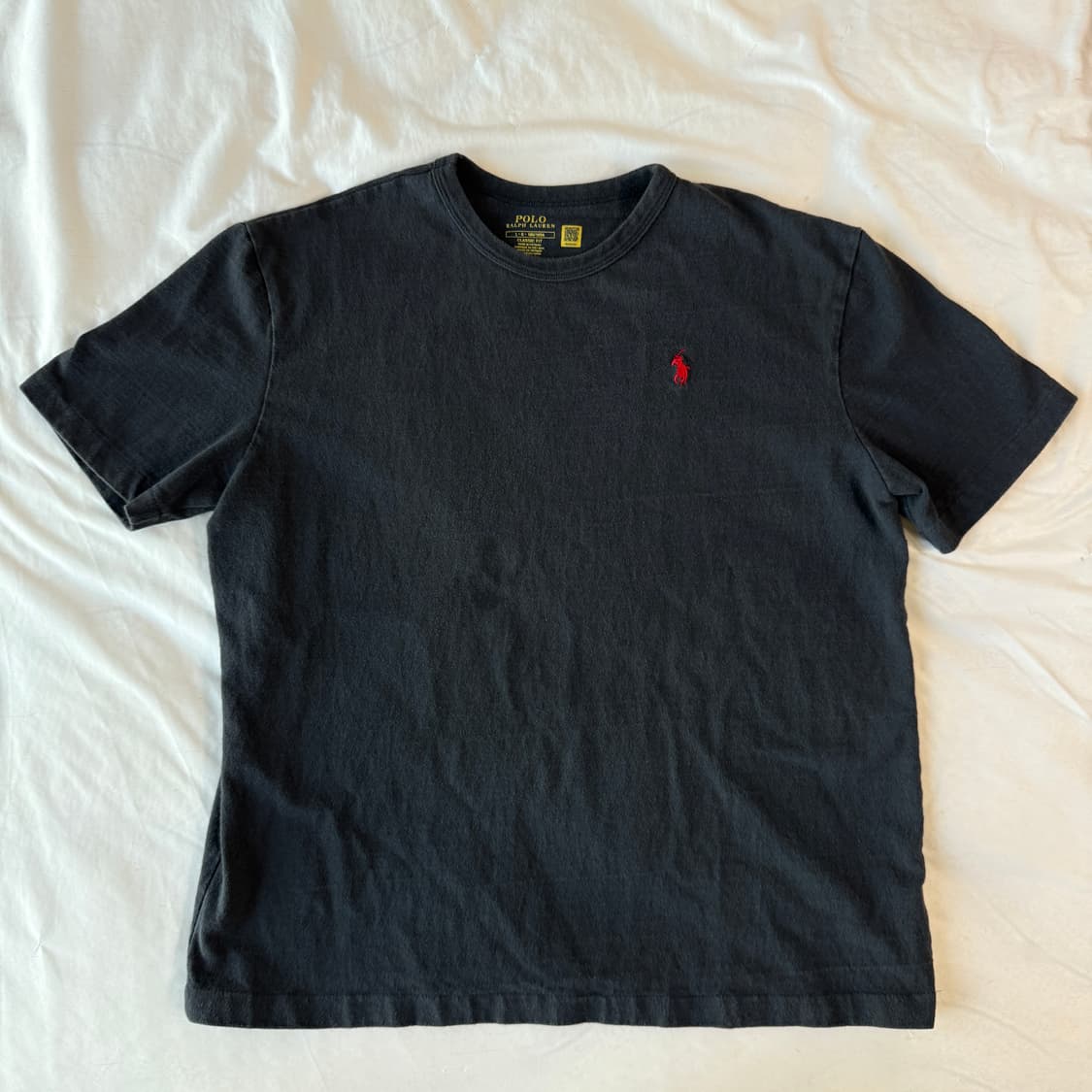 폴로 랄프로렌 차콜 반팔티 L 상품이미지2