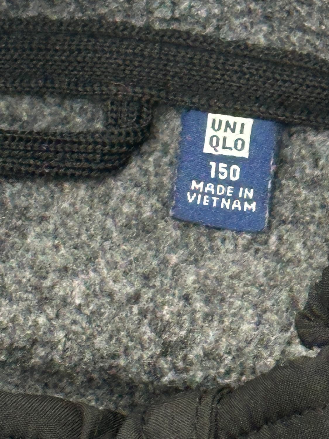 재팬 유니클로 블랙 포인트 플리스 집업 캠핑 캠퍼 지뢰계 핀터 후리스 상품이미지5