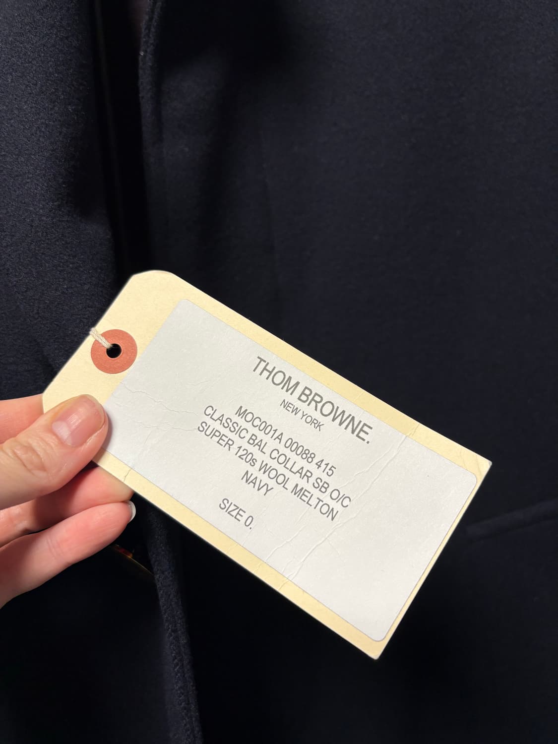 톰브라운 네이비 울 코트 0 사이즈 상품이미지4