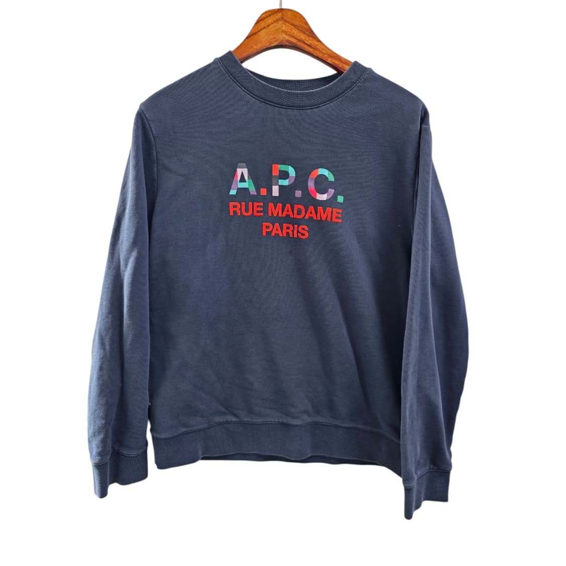 [프립]M/아페쎄 A.P.C 프린팅 맨투맨 네이비 상품이미지4
