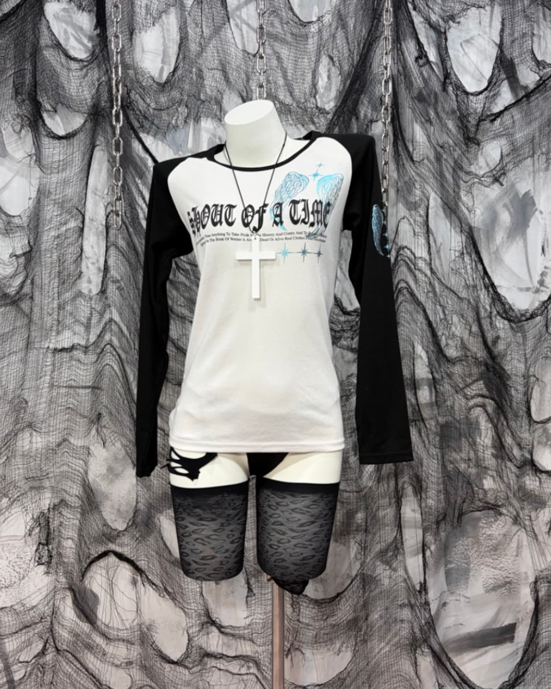 Y2K lettering wing long sleeve 상품이미지1