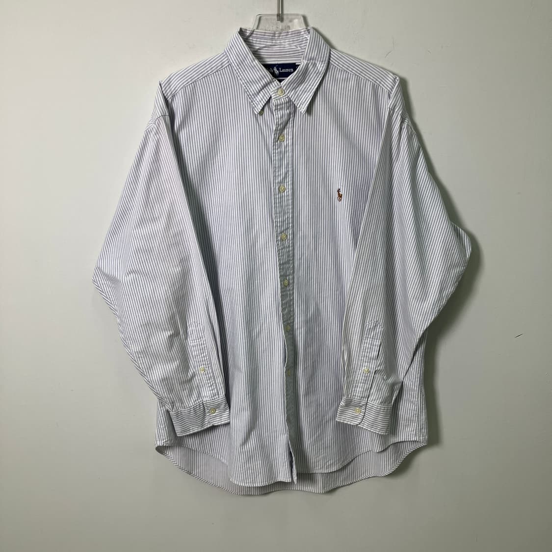 폴로 랄프로렌 버튼다운 스트라이프 옥스퍼드 셔츠 L 상품이미지1