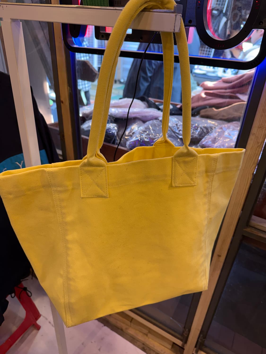 이자벨 마랑 옌키 로고 토트백 라이트 옐로우 상품이미지3