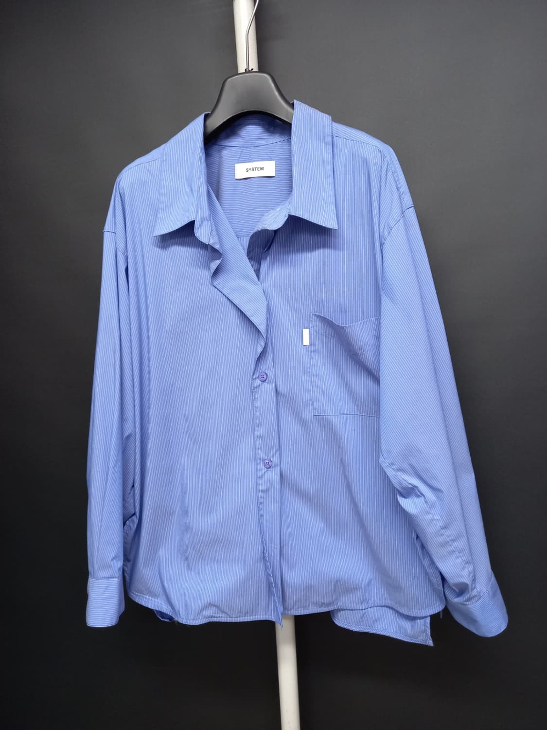 새 시스템 춘하추 루즈박시핏 스트라이프 남방블라우스 F 상품이미지4