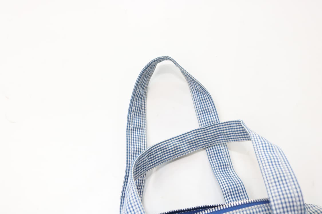 포터 x 아트모스 협업 깅엄 체크 더플백 상품이미지8